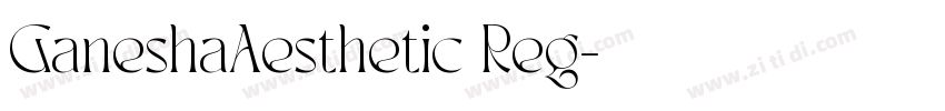 GaneshaAesthetic Reg字体转换